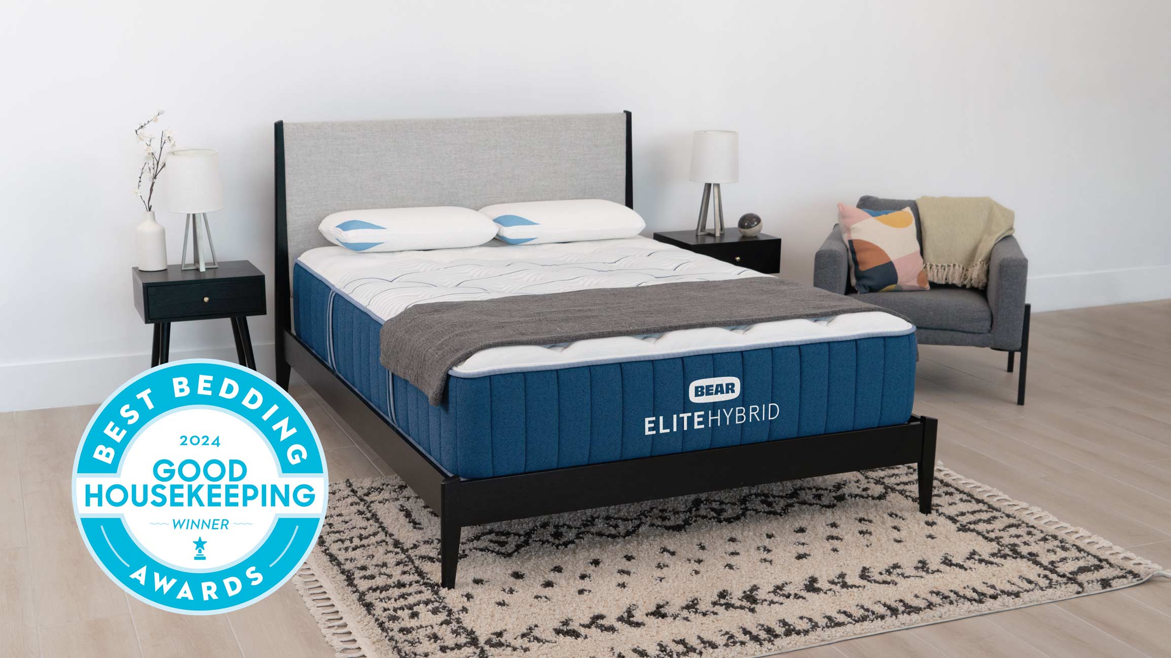 Bear Elite Hybrid Luxury Cooling 14 Mattress Queen Firm